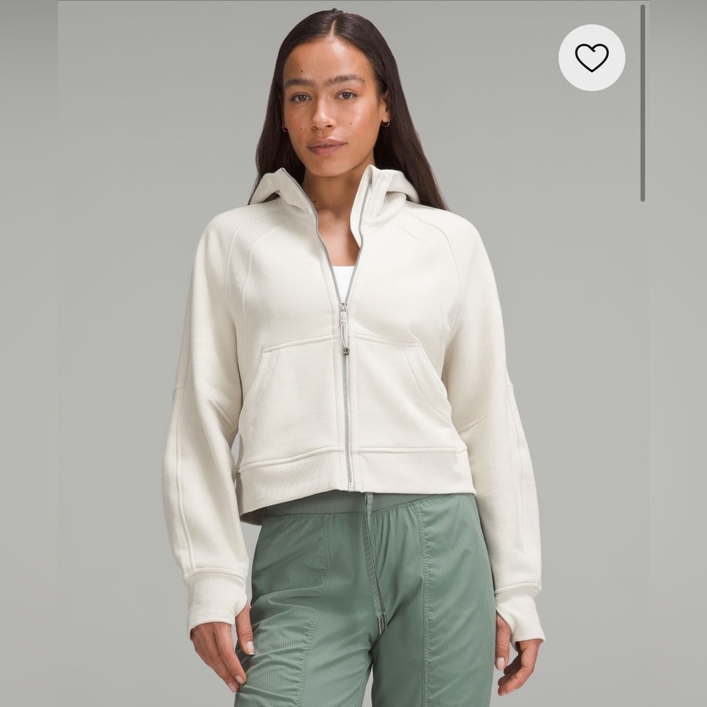 Scuba Oversized Full-Zip Hoodie in Bone XS/S